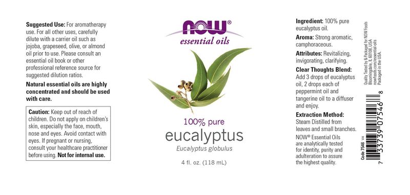 Now - Eucalyptus Oil - 4 oz