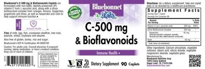Bluebonnet - C-500 mg Plus Bioflavonoids - 90 Capsules