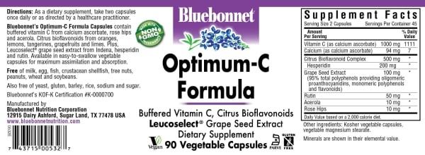 Bluebonnet - Optimum C Formula - 90 Veg Capsules