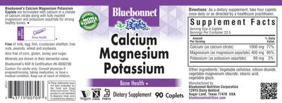 Bluebonnet - Calcium Magnesium Plus Potassium - 90 Capsules