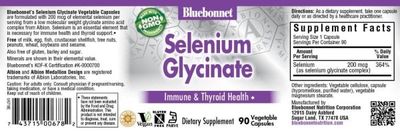Bluebonnet - Albion Selenium Gly 200 mg - 90 Veg Capsules