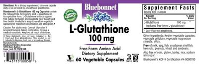Bluebonnet - Glutathione 100 mg - 60 Capsules