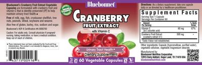 Bluebonnet - Super Fruit Cranberry Fruit Extract - 60 Veg Capsules