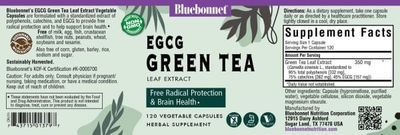Bluebonnet - Green Tea Leaf Extract - 120 Veg Capsules