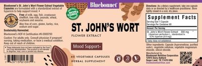 Bluebonnet - St. John's Wort Flower Extract - 60 Veg Capsules