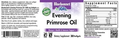 Bluebonnet - Evening Primrose Oil 1300 mg - 30 Softgels