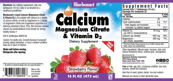 Bluebonnet - Cal Mag Citrus Strawberry - 16 oz