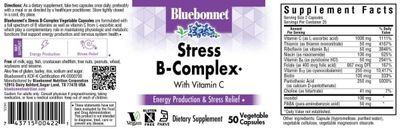 Bluebonnet - Stress B-Complex - 50 Veg Capsules