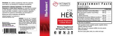 Bluebonnet - For Her Sexual Response &amp; Libido - 30 Veg Capsules