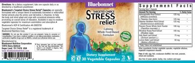 Bluebonnet - Stress Relief - 30 Veg Capsules