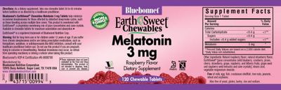 Bluebonnet - Earthsweet Chewables Melatonin 3 mg Raspberry - 120 Count