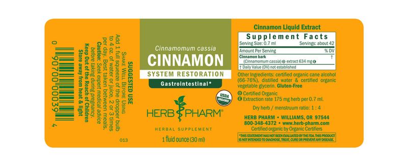 Herb Pharm - Cinnamon Ext - 1 oz