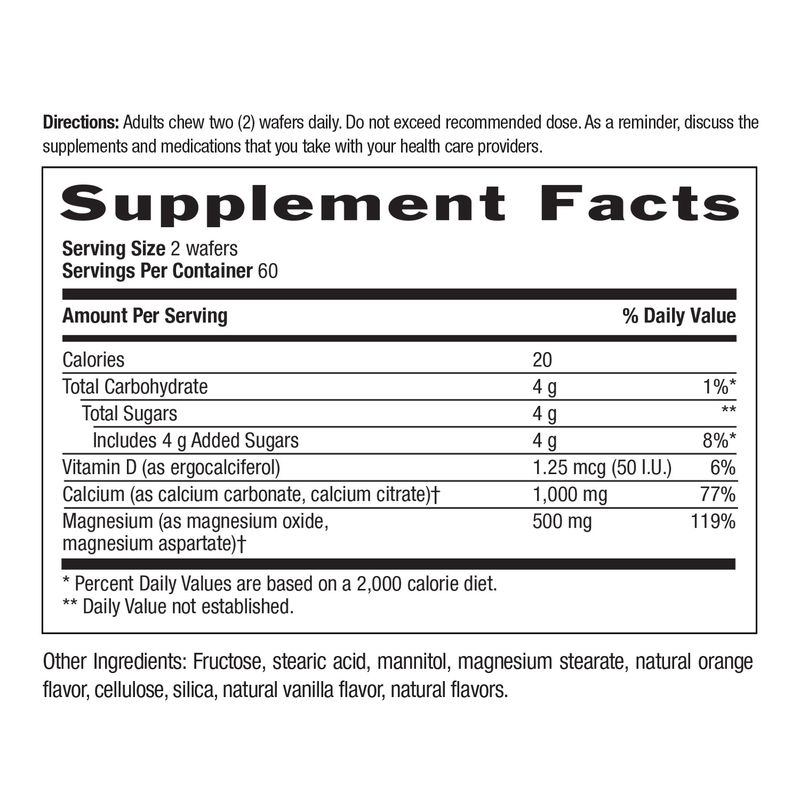 Country Life - Chewable Cal Snack Vanilla Orange - 120 Veg Capsules