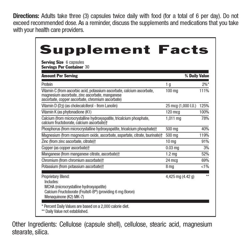 Country Life - Bone Solid - 180 Veg Capsules