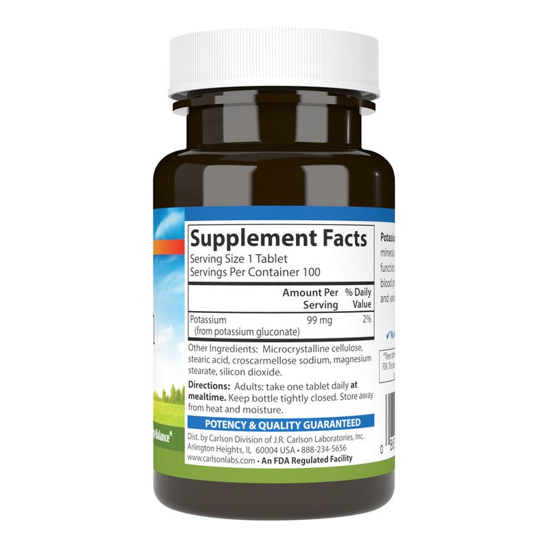 Carlson - Potassium 99mg - 100 Capsules