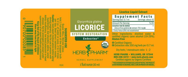 Herb Pharm - Licorice Extract - 1 oz
