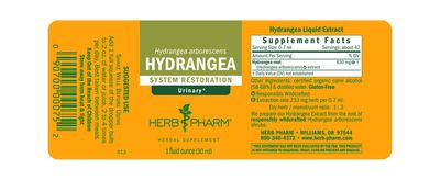 Herb Pharm - Hydrangea Root Extract - 1 oz