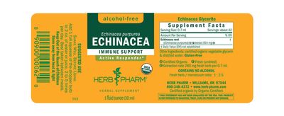 Herb Pharm - Echinacea Immune Support Alcohol Free - 1 oz