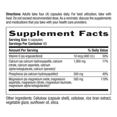 Country Life - Calcium Magnesium With Vitamin D Complex - 120 Veg Capsules