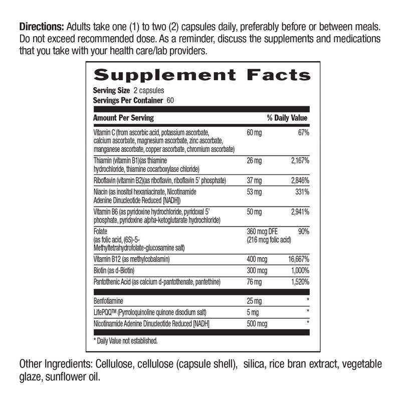 Country Life - Coenzyme B Complex Advanced - 120 Veg Capsules