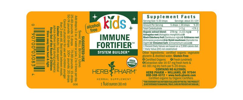 Herb Pharm - Kids Immune Fortifier - 1 oz