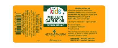 Herb Pharm - Kids Ear Oil Mullein Garlic - 1 oz