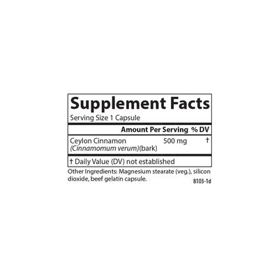 Carlson - Ceylon Cinnamon - 180 Capsules