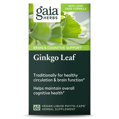 Gaia Herbs - Ginkgo Leaf - 60 Capsules