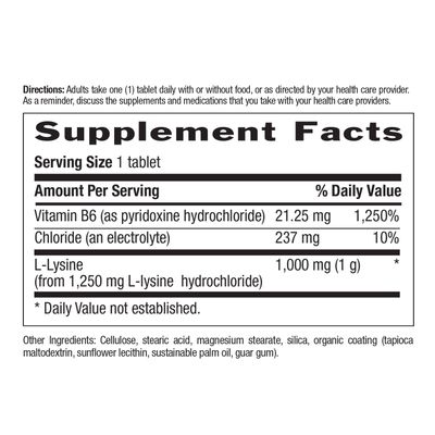 Country Life - L Lysine 1000 mg - 100 Tablets
