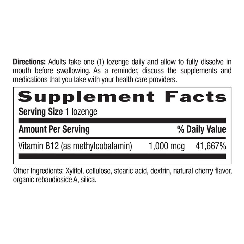 Country Life - Methyl B12 Cherry - 60 Lozenges