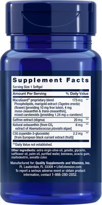 Life Extension - Macaguard w/ Astaxanthin &amp; Saffron - 60 Softgels
