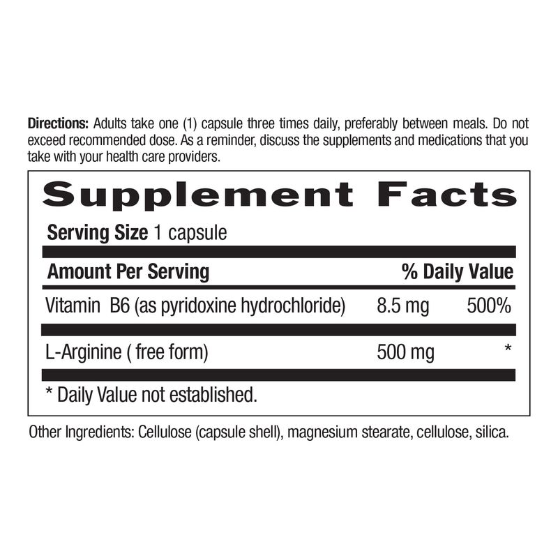 Country Life - L Arginine Caps 500 mg - 100 Veg Capsules