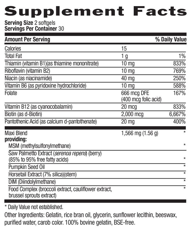 Country Life - Maxi Hair For Men Gluten Free - 60 Tablets