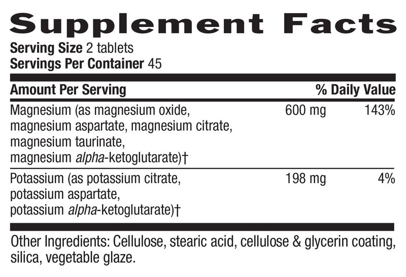 Country Life - Magnesium Potassium Aspartate - 90 Tablets