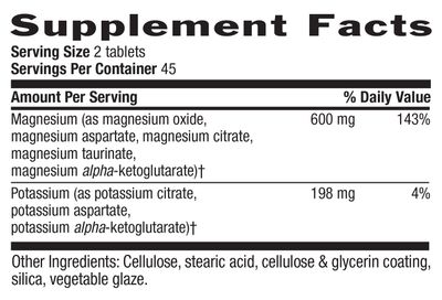 Country Life - Magnesium Potassium Aspartate - 90 Tablets