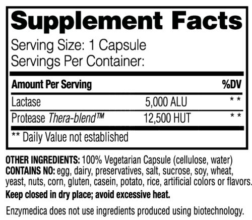 Enzymedica - Dairyassist - 30 Capsules