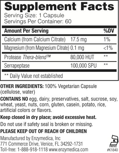 Enzymedica - Serragold - 60 Capsules