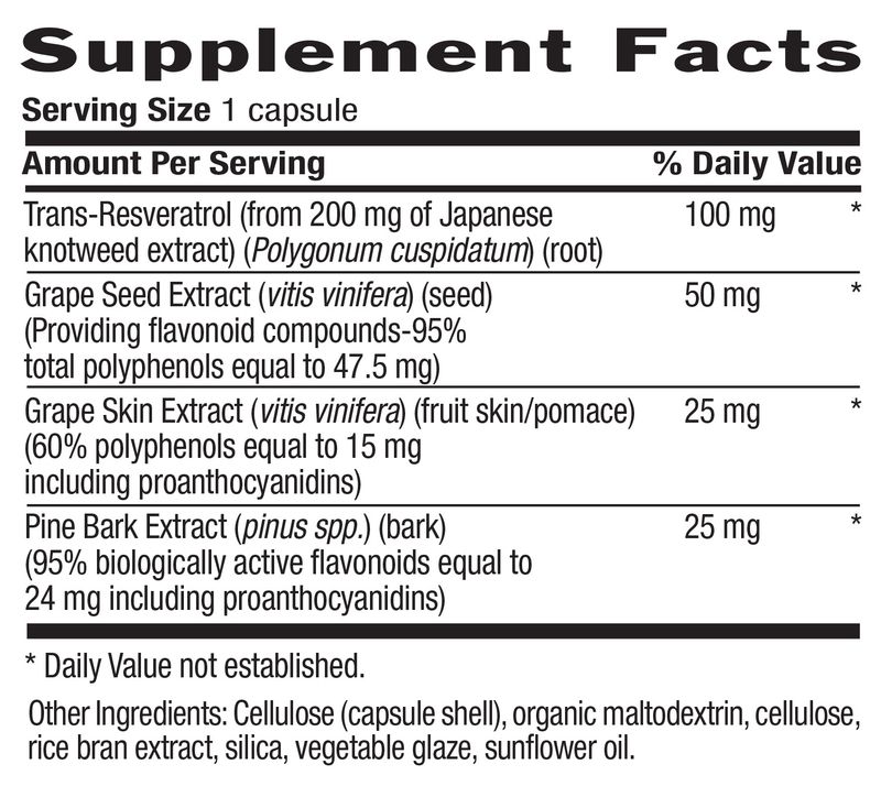 Country Life - Resveratrol Plus - 120 Tablets