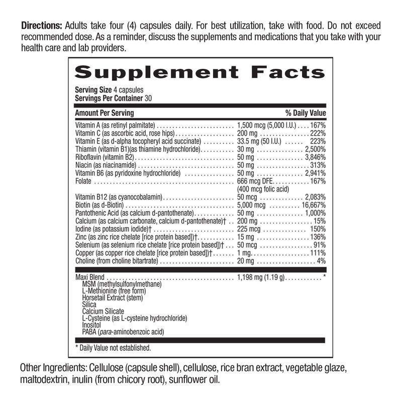 Country Life - Maxi Hair Plus 5000 mcg - 120 Veg Capsules