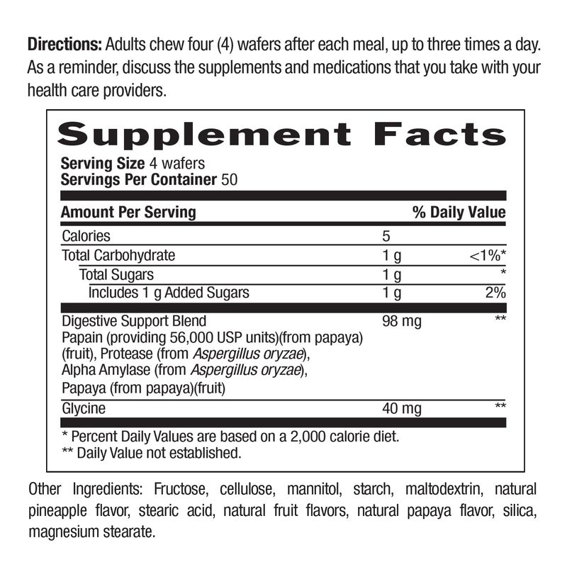 Country Life - Papaya Digestive Support Pineapple Papaya - 200 Tablets