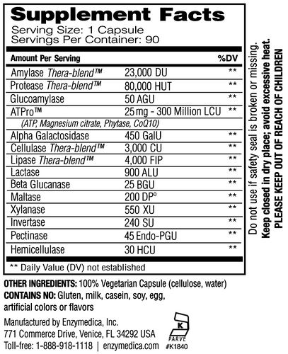 Enzymedica - Digest Gold With Atpro - 90 Capsules
