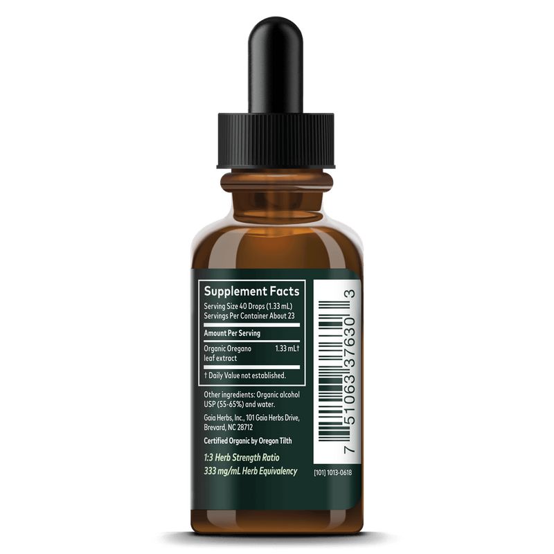Gaia Herbs - Oregano Leaf Organic - 1 oz