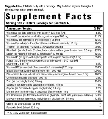 Megafood - Men 55+ Multivitamin Advanced - 120 Tablets