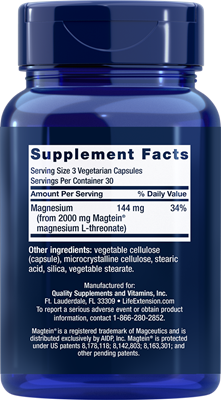 Life Extension - Neuro-Mag® Magnesium L-Threonate - 90 Veg Capsules