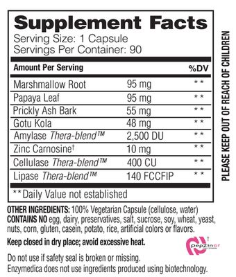 Enzymedica - Acid Soothe - 30 Capsules