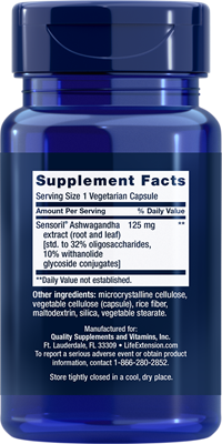 Life Extension - Optimized Ashwagandha Extract - 60 Veg Capsules