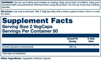 Solaray - Horsetail - 100 Capsules