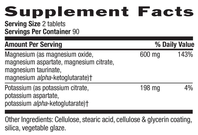 Country Life - Magnesium Potassium Aspartate - 189 tablets