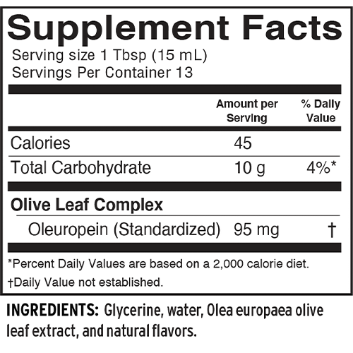 Barleans - Olive Leaf Complex Peppermint - 8 oz