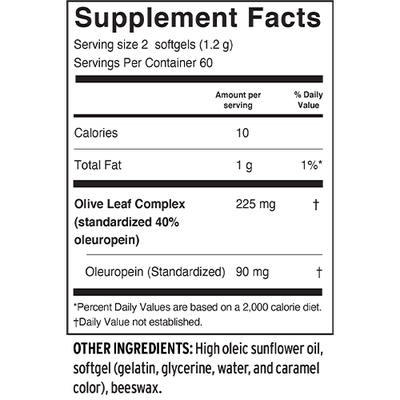 Barleans - Olive Leaf Complex Softgels - 120 Softgels
